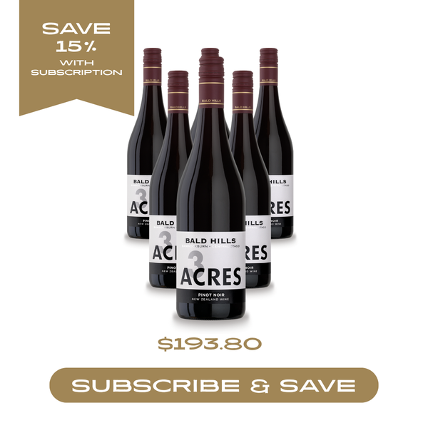 3 Acres Bannockburn Pinot Noir 2022 - 6 Bottles