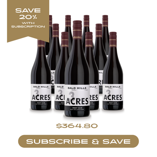 3 Acres Bannockburn Pinot Noir 2022 - 12 Bottles