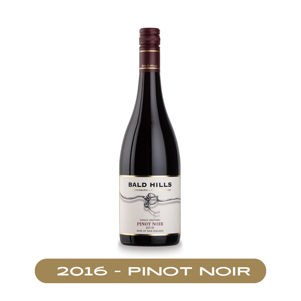 Single Vineyard Central Otago Pinot Noir 2016 Wine | Bald Hills