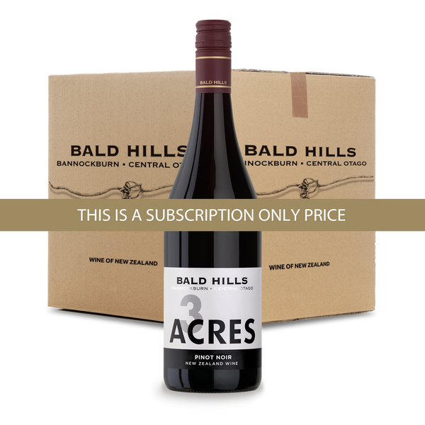 Subscribe & Save 20% ~ 12 Pack of 3 Acres Central Otago Pinot Noir 2021